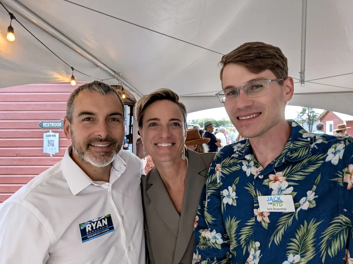 Jack with Ryan Schuchard and Jill Grano at a campaign event
