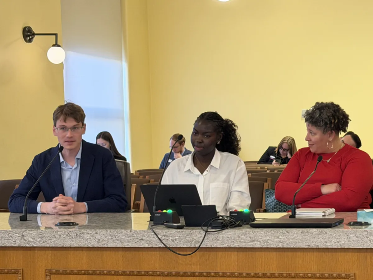 Jack testifying at a Colorado legislative committee hearing
