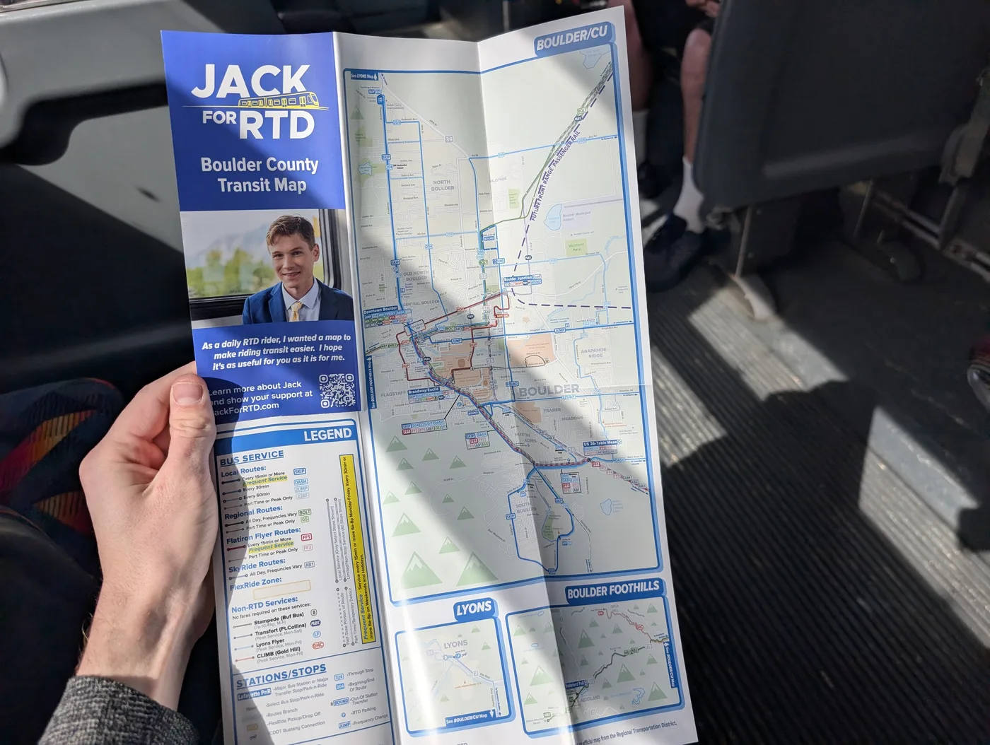 Boulder County Transit Map